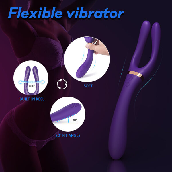 Couples Dual Pleasure Magic Vibe (Purple)