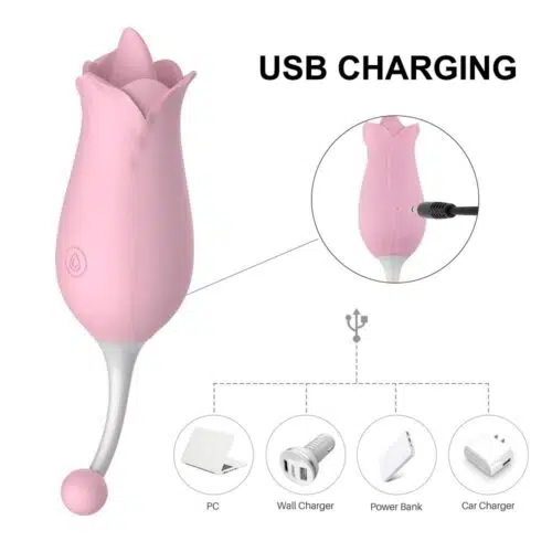 AdoreMe Rose Licking Vibrator