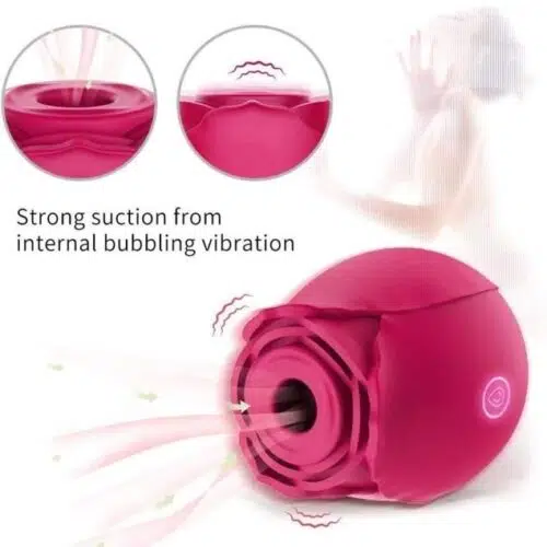 Luxury 🌹 Rose Sucking Vibrator (Pink)