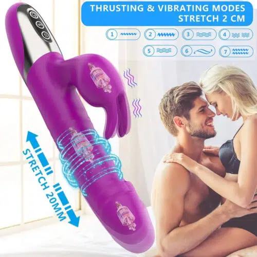 Destiny Thrusting Vibrating Rabbit (Purple)