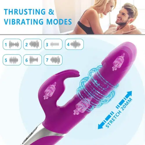 Destiny Thrusting Vibrating Rabbit (Purple)