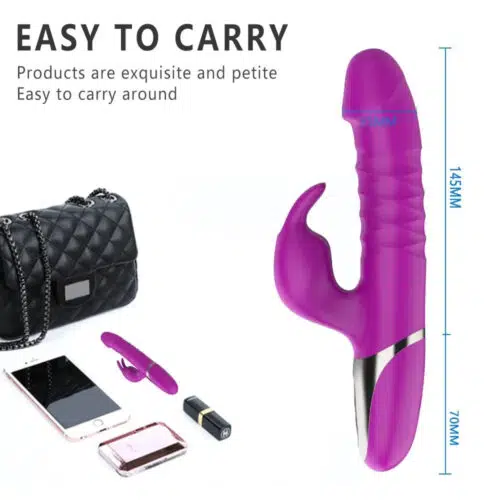 Destiny Thrusting Vibrating Rabbit (Purple)