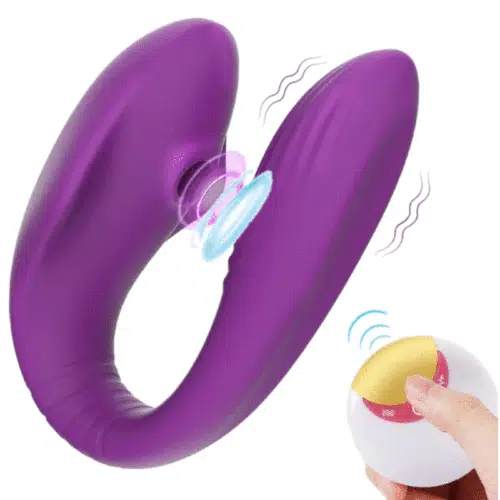 Diversion Couples Sucking Vibrator (Purple)