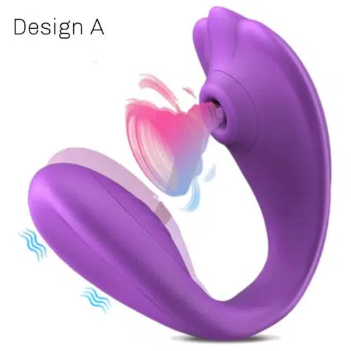 Diversion Couples Sucking Vibrator (Purple)