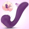 Echo 3 in 1 Clitoral Sucking & Licking Vibrator (Purple)