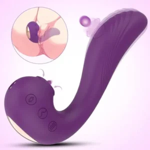 Echo 3 in 1 Clitoral Sucking & Licking Vibrator (Purple)