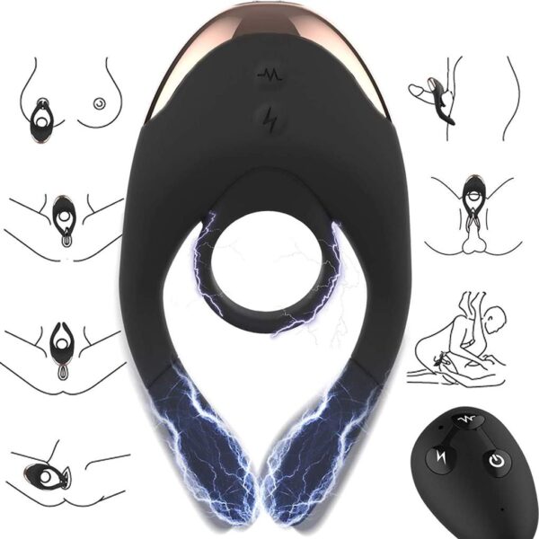 Buzz Pleasure: Electric Stimulator Shock Cock Ring