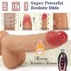 Fantasy Heating Thrusting Rotating Vibrating 360°Dildo