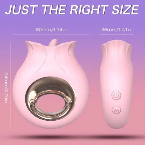 French Kiss Licking BioAir Vibrator (Pink)