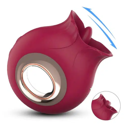 French Kiss Licking BioAir Vibrator (Red)