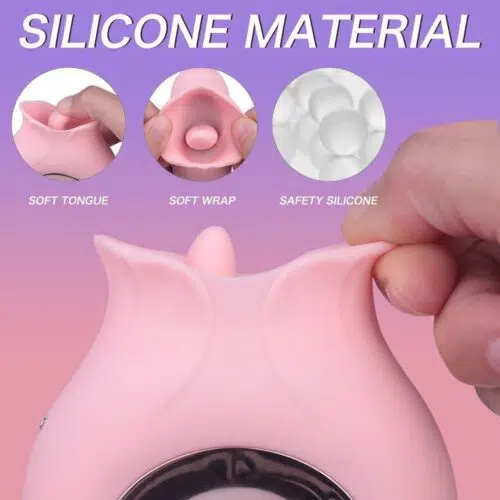 French Kiss Licking BioAir Vibrator (Pink)