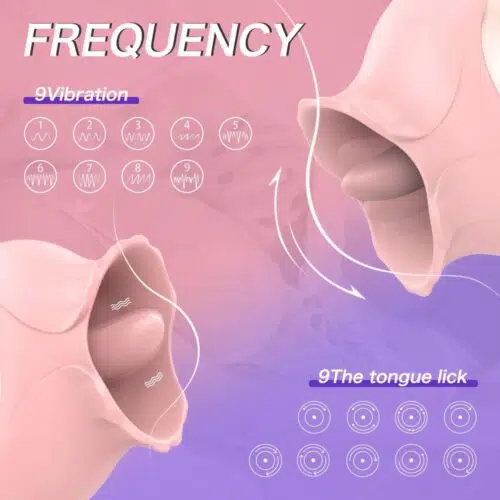 French Kiss Licking BioAir Vibrator (Pink)