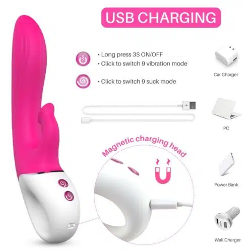 G Kiss Pleasure Air Suction Vibrator (Pink)
