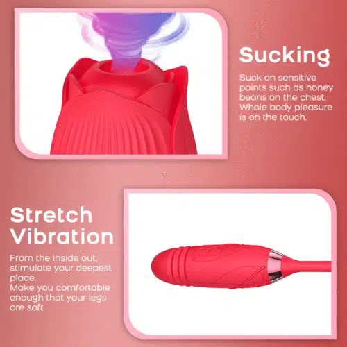 Fantasy Thrusting Rose Vibrator