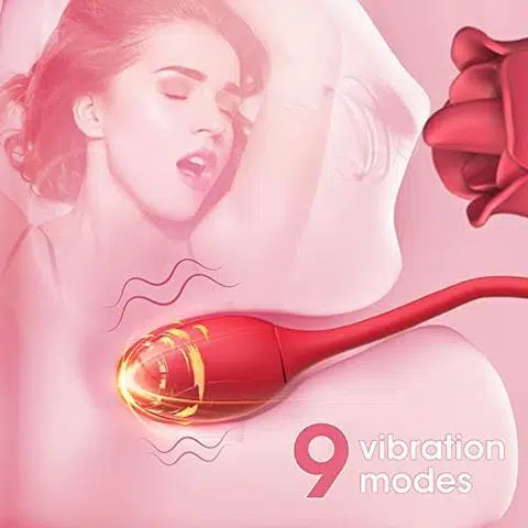 Indulgence Rose Licking Vibrator (Red)