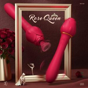 2 in 1 Rose Queen Suction Vibrator