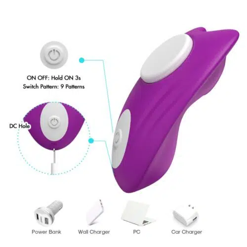 Magnetica® Panties Vibrator (Purple)