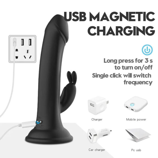 Satisfy Magic Rabbit Vibrator Dildo