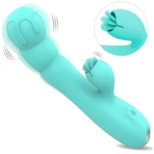 Pleasures Licking Vibrator (Turquoise)