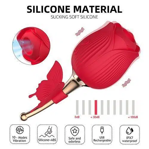 Charmed™ 4 in 1 Rose Air Pulse Vibrator