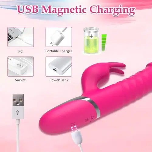 Destiny Thrusting Vibrating Rabbit (Pink)