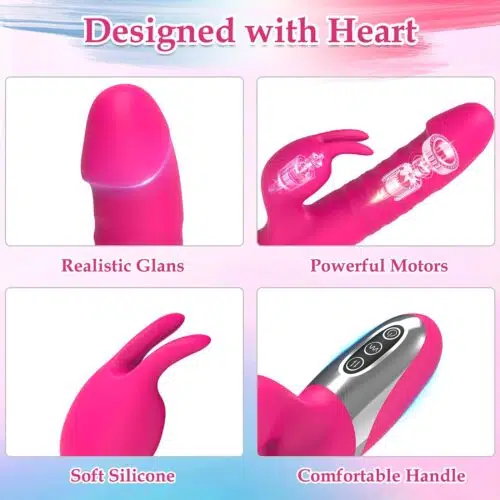 Destiny Thrusting Vibrating Rabbit (Pink)
