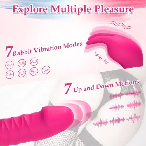 Destiny Thrusting Vibrating Rabbit (Pink)