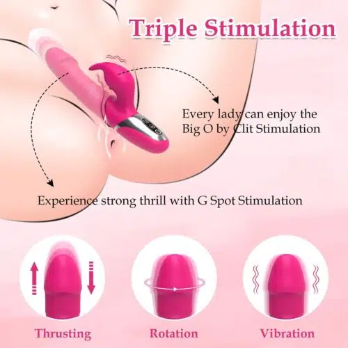 Destiny Thrusting Vibrating Rabbit (Pink)