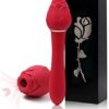 2 in 1 Rose Queen Suction Vibrator