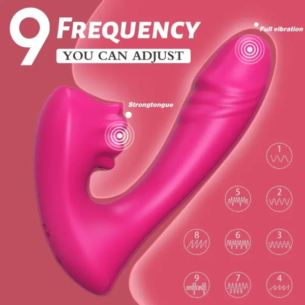 The One And Only 3 in 1 Licking Bio Air Vibrator (Pink)