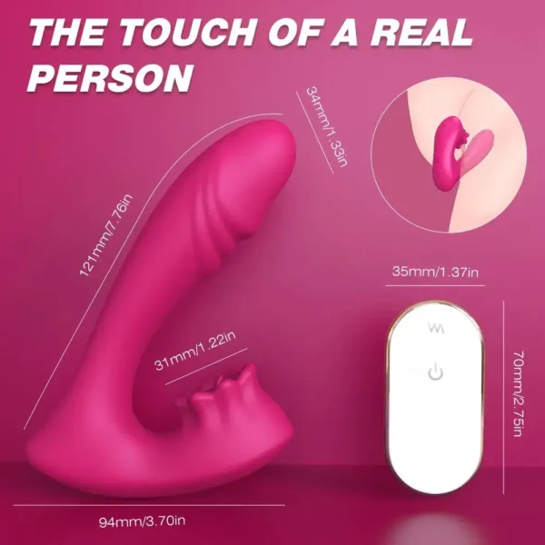 The One And Only 3 in 1 Licking Bio Air Vibrator (Pink)