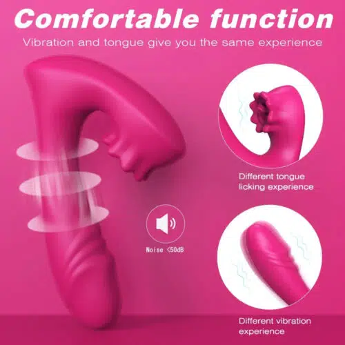 The One And Only 3 in 1 Licking Bio Air Vibrator (Pink)
