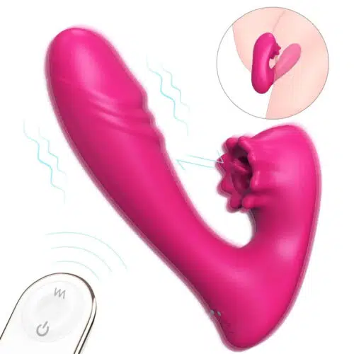 The One And Only 3 in 1 Licking Bio Air Vibrator (Pink)