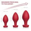 La’ Rosa Anal Butt Plug Set (Red)