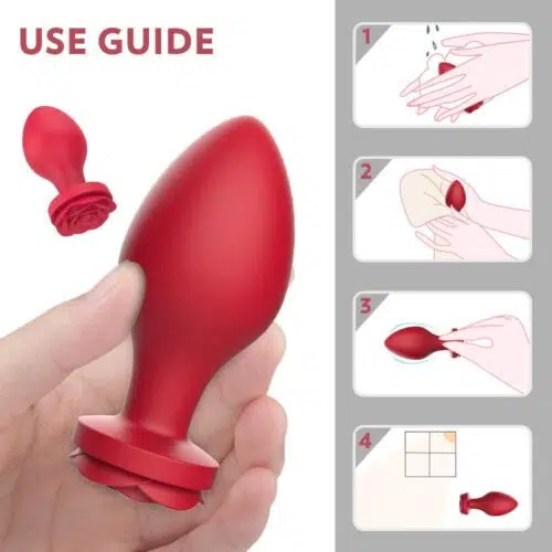 La’ Rosa Anal Butt Plug Set (Red)