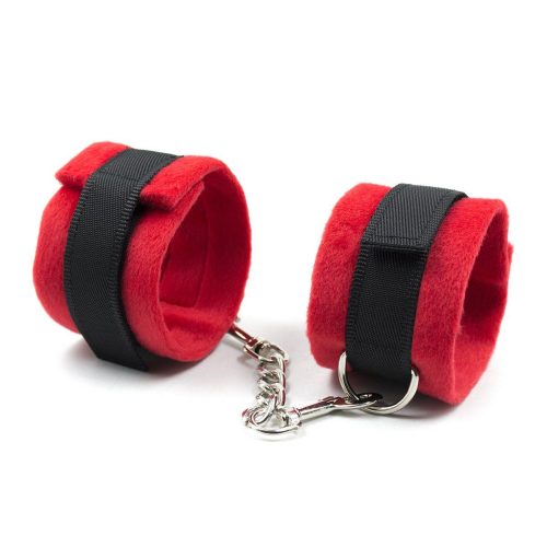 Soft Padded Red Velvet Bondage 12 Piece Set