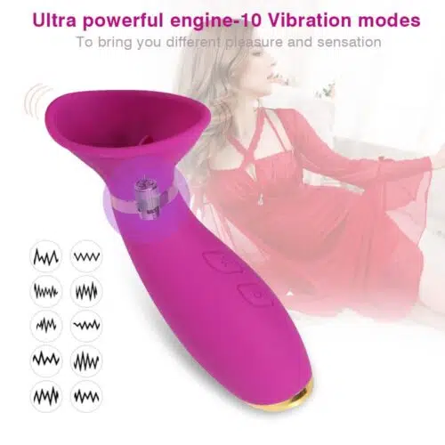Temptations Sucking Licking Tongue Vibrator