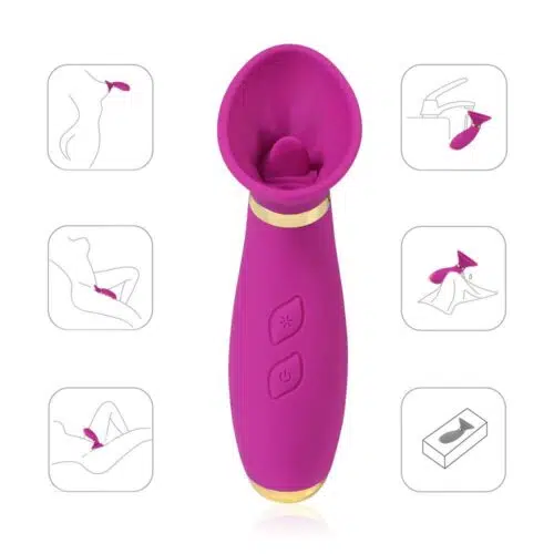 Temptations Sucking Licking Tongue Vibrator