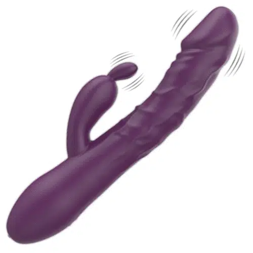 DeLux Thrusting Pulsating Vibrating Silent Rabbit Vibrator
