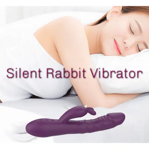 DeLux Thrusting Pulsating Vibrating Silent Rabbit Vibrator