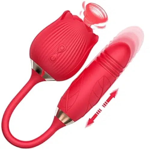 Fantasy Thrusting Rose Vibrator