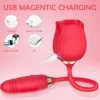 Fantasy Thrusting Rose Vibrator