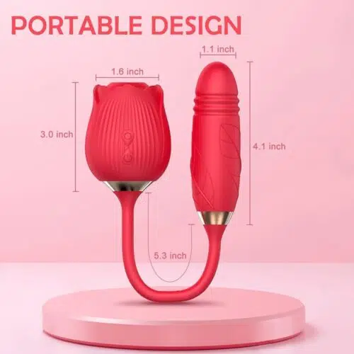 Fantasy Thrusting Rose Vibrator