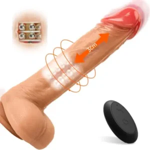 The Exotic Rollercoaster Trusting Vibrating Rotating & Ball Bearing Dildo