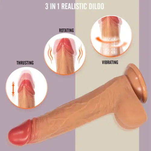 The Exotic Rollercoaster Trusting Vibrating Rotating & Ball Bearing Dildo