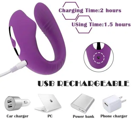 Diversion Couples Sucking Vibrator (Purple)