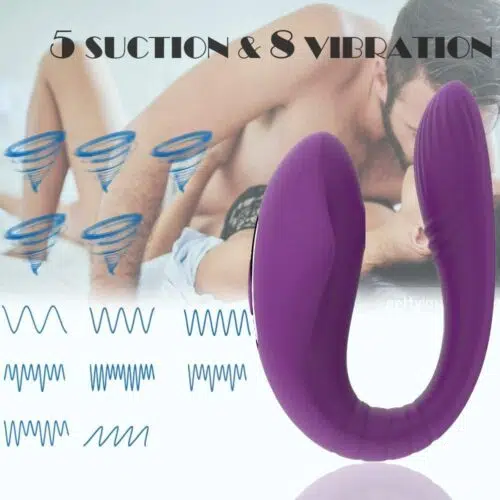 Diversion Couples Sucking Vibrator (Purple)