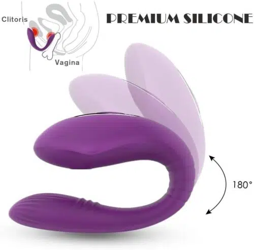 Diversion Couples Sucking Vibrator (Purple)