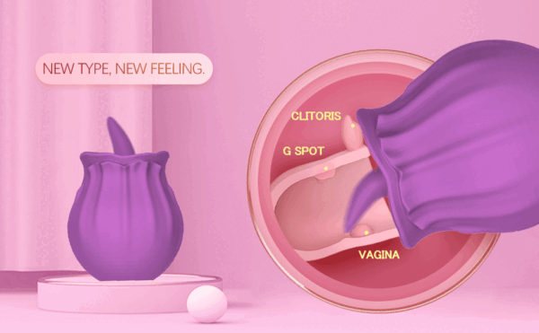 Luxury🌹Rose Tongue Vibrator (Purple)