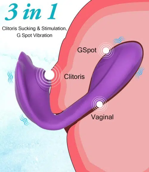 Diversion Couples Sucking Vibrator (Purple)